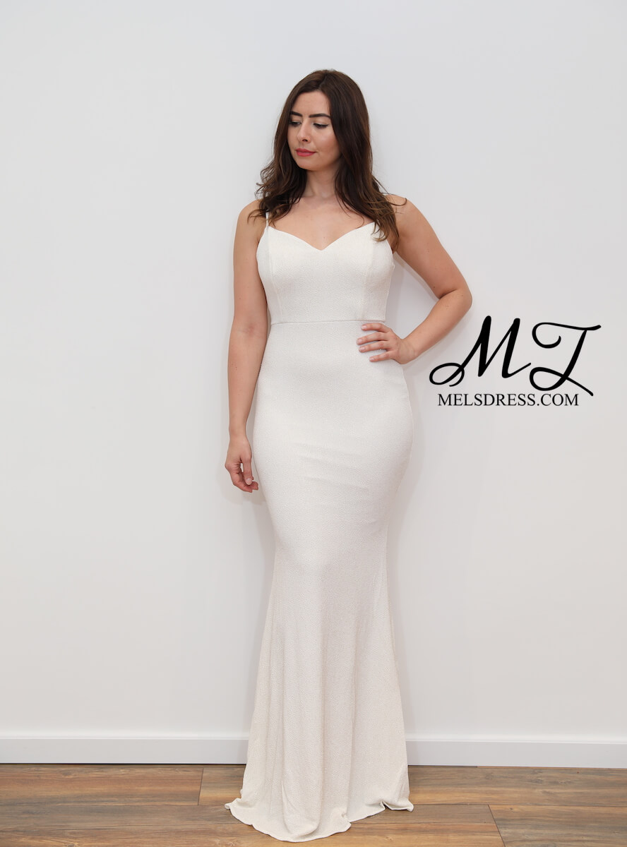 white strappy maxi dress